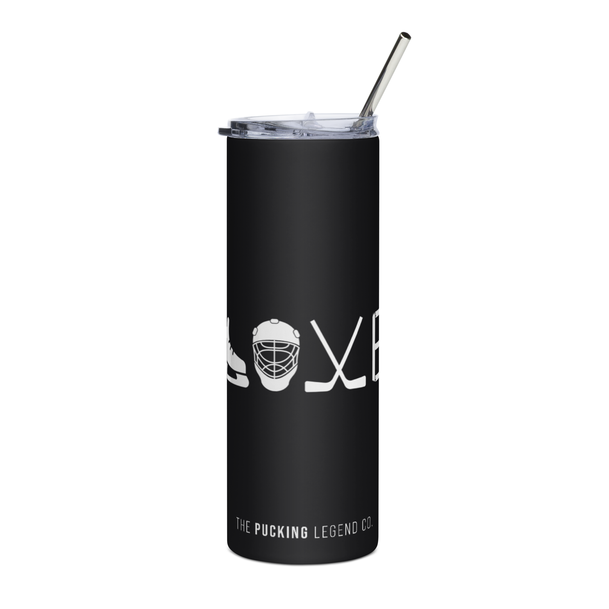 Stainless steel tumbler – “LOVE” Hockey