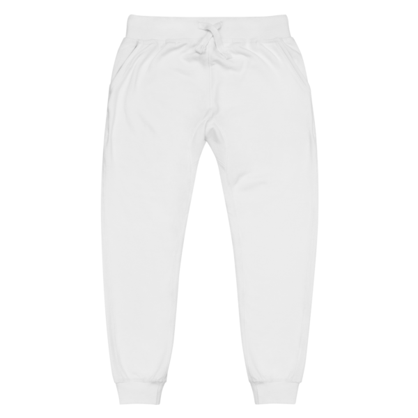 unisex-fleece-sweatpants-white-front-6305423562bdf.png