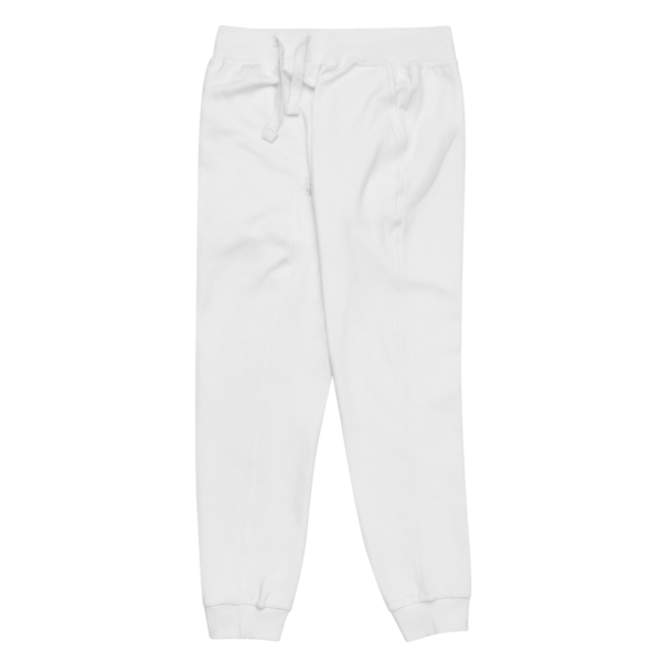 unisex-fleece-sweatpants-white-front-left-630542356327d.png